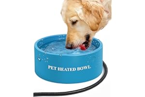 JLSAME Heated Water Bowl for Dog & Cat | Outdoor Heated Dog Bowl | Heated Water Dish Waterproof Heated Pet Bowl Smart Thermal-Bowl for Winter Outside Heated Waterer for Dog, Cat, Chicken | 108 OZ 30 Watts