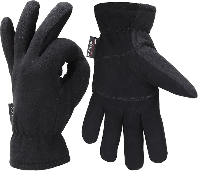 Fantastic Zone Mens Winter Warm Fleece Windproof Gloves