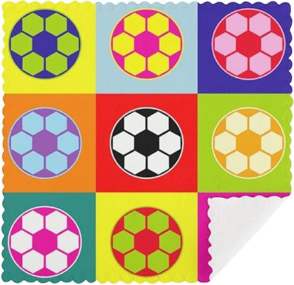 Amazon ふきん 布巾 キッチンタオル マイクロファイバー 強力吸水 速乾 雑巾 食器 拭きガラス 窓鏡 台拭き ハンドタオル カラフルなサッカーボール 掃除用品 色褪せ無し 家事に素敵 ふきん オンライン通販