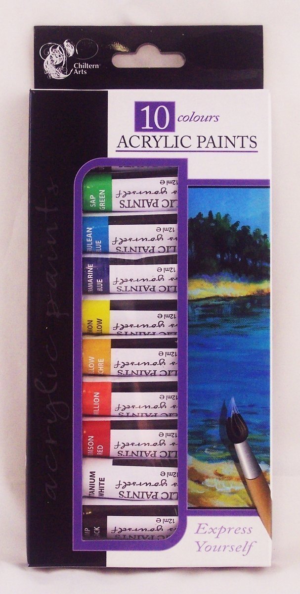 Chiltern Wove - 10 Colours Acrylic Paints