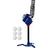 Franklin Sports Baseball Pitching Machine - Adjustable Baseball Hitting & Fielding Practice Machine For Kids - with 6 Basebal