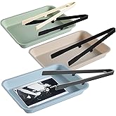 YCCLDIPL 4 PCS Print Developing Tongs and Set of 3 Darkroom Print Film Photo Paper Developing Trays for Cyanotype Developing Fixing 8x10'' 5x7'' 4x5'' Photo Color B&amp;W Film