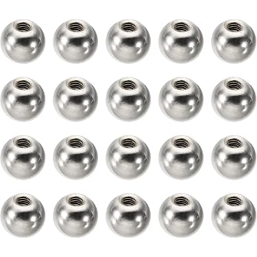 4pcs M2.5 nner thread nuts muff stanless steel ball ptch hole bead