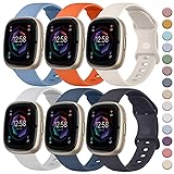 Tobfit 6 PACK Sport Bands Compatible with Fitbit