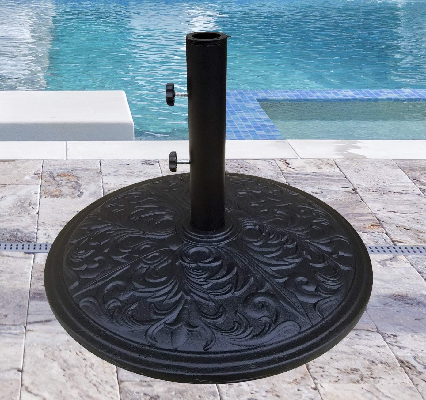 tropishade cast iron umbrella base