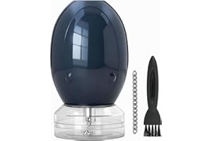 MAMBA Electric Herb Grinder with Chain, USB Rechargeable for Spices, One-Handed Use, Anchor Gray