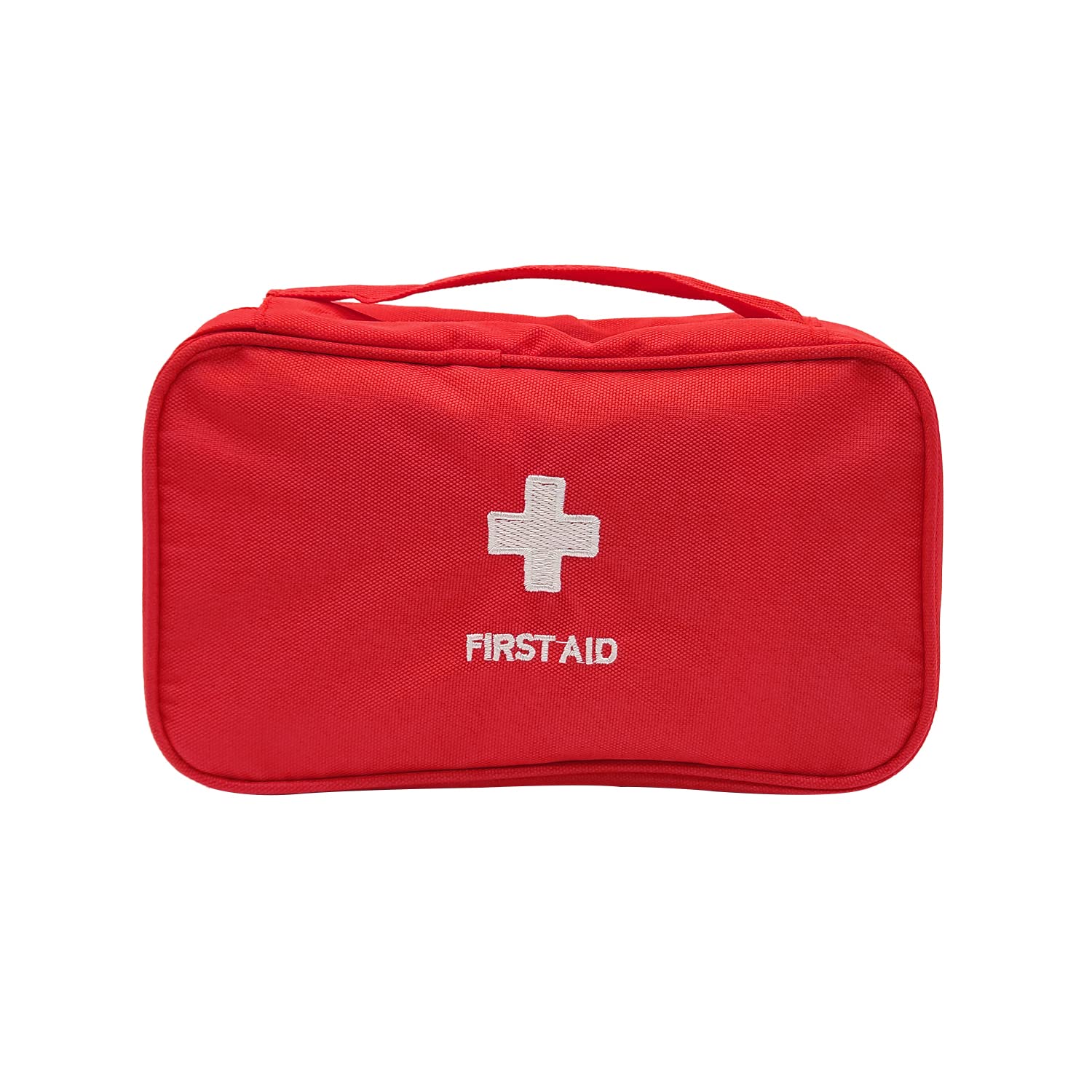 ALLY-MAGIC First Aid Bag Empty Pouch Travel Emergency Pouch Small Medical Kit Portable Travel First Aid Kit Mini Medicine Storage Bag for Camping Hiking Outdoor Activities Y4-STJJB (Red)
