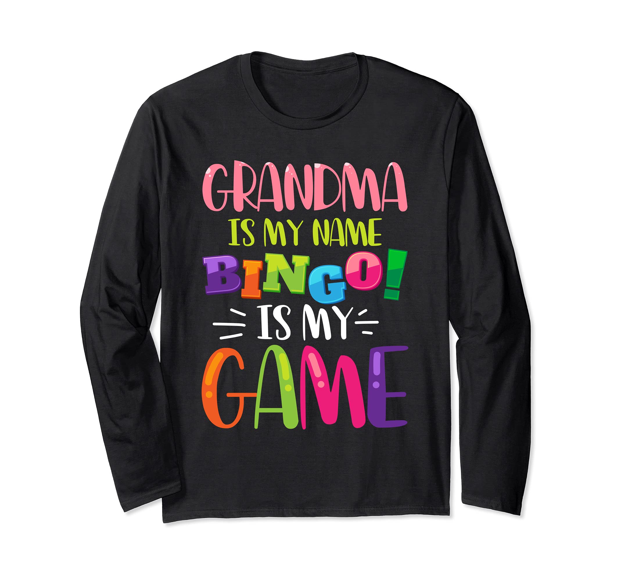 Funny Retired Grandma Lottery Winner Retirement Gift Bingo Long Sleeve T-Shirt