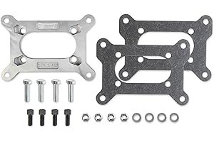 Mr. Gasket 1937MRG Carburetor Adapter Kit, Silver