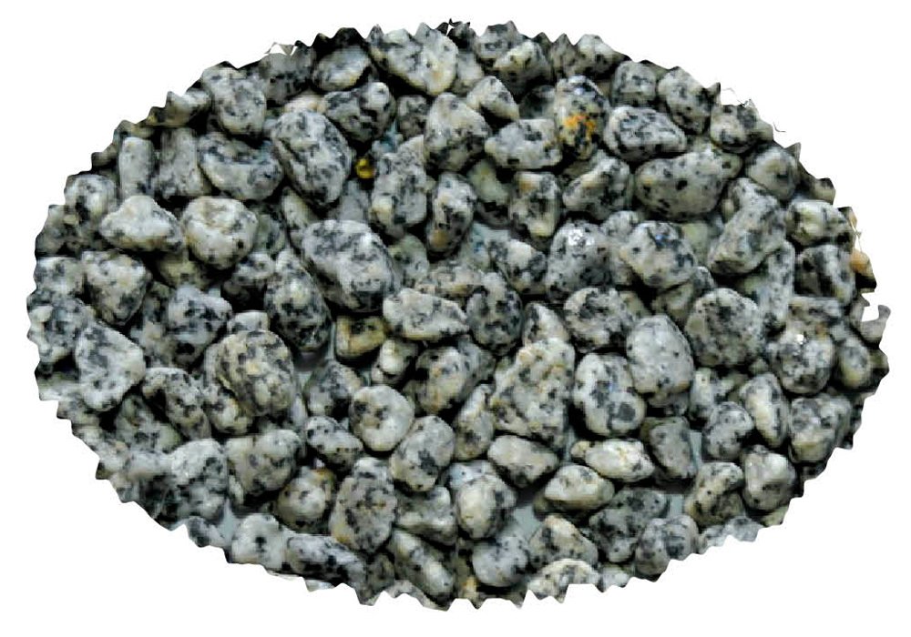 Haquoss Decorative Aquarium Natural Gravel, 8-10 mm Size, 5 kg, Black & White Big