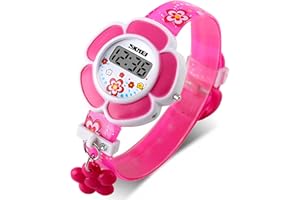 Kids Watch Girl Flower Shape Watch Novelty Cartoon Digital Watch 1144