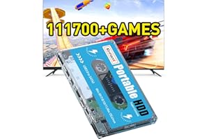 Kinhank 500G HDD External Hard Drive with Batocera 33 System, Retro Game Console with 111700 Games, Compatible with Most Emulators,SATA 3.0, for Laptop/PC/Windows/Mac OS