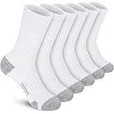 Felicigeely Athletic Crew Socks Cushion Running Socks Performance Breathable Sports Socks for Men
