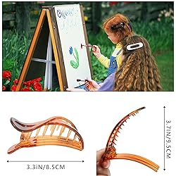 French Concord Flat Hair Clips - 6PCS Curved Hair