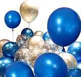 HYKJNBW Blue Balloons 50 Pack 12 Inch Latex Party Balloon view 6