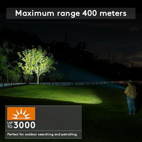 RovyVon S21 Super Bright EDC Flashlight - 3000 Lumens, 400m Throw, Magnetic Tail & USB-C Rechargeable - View #9