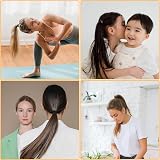 LUERFUN 300Pcs Elastic Hair Bands 2mm Hair Ties Ponytail Holders Multicolor No view 7
