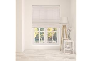 Arlo Blinds Cordless Fabric Roman Shades Light Filtering Window Blinds, Color: Pebble Beach, Size: 22" W x 60" H