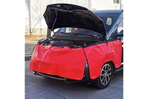 QUYDDC Thicker Fender Covers for Mechanics with Strong Magnet and Hooks Convenient Fixation, Waterproof Synthetic Leather Resistant to Corrosion Anti Slip and Waterproof - Red M