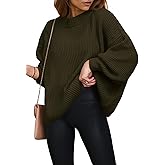 PRETTYGARDEN Womens Sweaters Spring 2026 Oversized Chunky Knitted Pullover Sweater Casual Long Sleeve Crewneck Cute Sweaters
