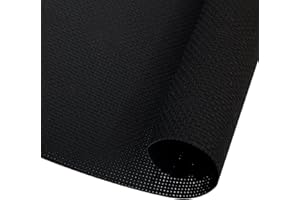 Zhenqing 14 Count Black Aida Cloth Cross Stitch Fabric - Extra Large 30x35 inch (75x90cm) - 100% Cotton for Big Embroidery Projects