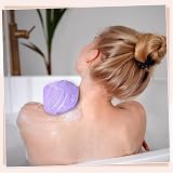kuou 4 Pcs Exfoliating Gloves Body Scrub Glove Set Black Pink White Purple view 4