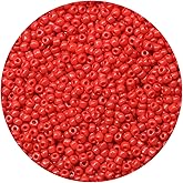 KERGAEN 4mm Glass Seed Beads Bulk - 200g (Approx. 2400 pcs) - 6/0 Round Craft Beads for Jewelry Making - Earrings, Bracelets, Necklaces