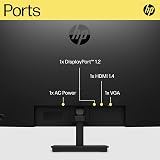 HP 27 inch FHD IPS Monitor 75Hz AMD FreeSync HDMI DisplayPort VGA V27ie G5 Black view 9