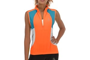 Little Donkey Andy Women's Breathable Cycling Vests Reflective Sleeveless Jackets for Running Golf with 4 Rear Pockets