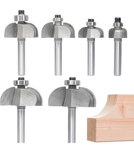 Kempston 318411 Canoe Router Bit – 1/2" Shank, 1-1/2" Cutting Diameter, 1/4" Cutting Length, 1/8" Radius - View #7