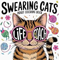 Amazon.com: Swearing Cats Coloring Book for Adults: Funny Kitty ...