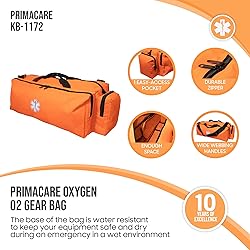 PrimaCare KB-1172 Oxygen O2 Gear Bag with Multiple