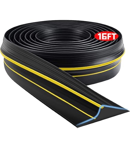 Sello Inferior Para Puerta De Garaje - Tira De Goma EPDM De 20 Pies, Resistente A La Intemperie Y Fácil De Instalar