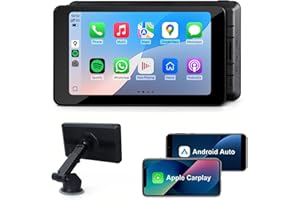JOGANVE Wireless Car Stereo Compatable with Apple CarPlay and Android Auto, 7-inch Touch Screen in Car FM Transmission, with 5.0 Bluetooth Hands-Free/Mirrored Projection/Portable Car Stereo for All Vehicles