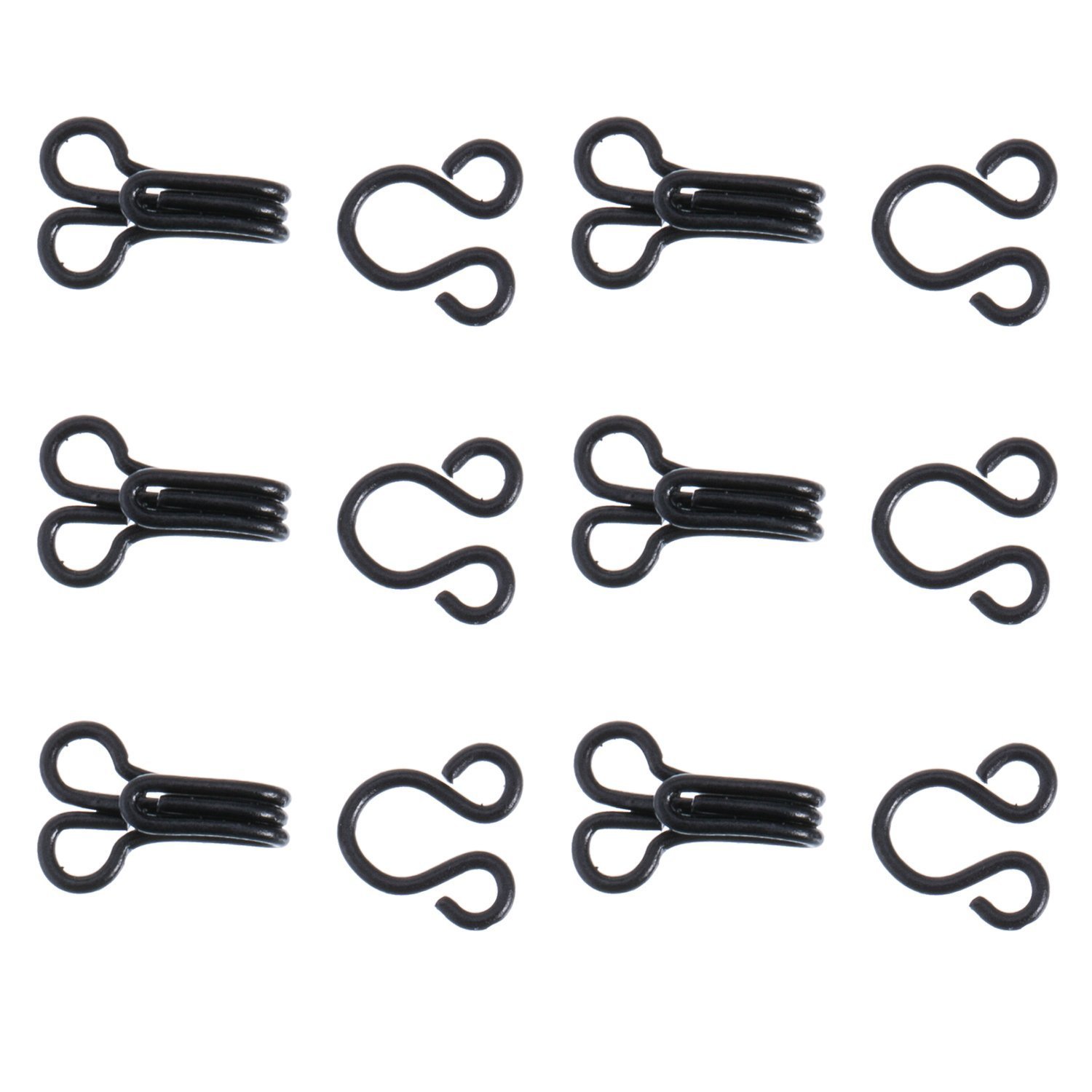 Kenkio 70 Set Sewing Hooks and Eyes Closure for Bra,Fur Coat Jacket and