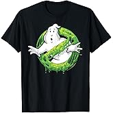 Ghostbusters Classic Slime Ghost Logo Graphic Tees T Shirts for Men and Women