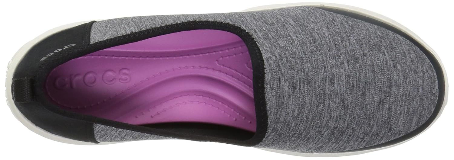 crocs women's busy day heather skimmer flat