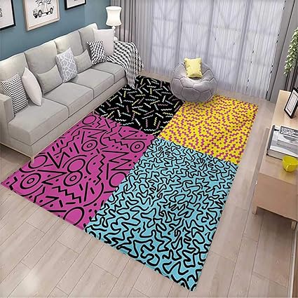 Amazon Com Indie Bath Mats Carpet Vintage Eighties Fashion