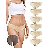 LEVAO Seamless Thongs for Women-Low Waist Invisible G-string No Show Thong Panty Liners Workout Panties S-XL