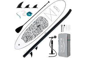 FEATH-R-LITE Inflatable Ultra-Light 10'x30'/10'6"×33" Stand Up Paddle Board for All Skill Levels with Premium SUP Paddleboard Accessories,Non-Slip Comfort Deck for Youth & Adults.