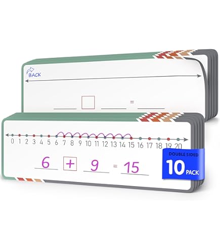 はなりんページ(o^^o) Amazon.com : Jauisus 30 Pack Dry Erase Number Line