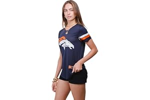 Ultra Game NFL Official Women's Super Soft Mesh Jersey T-Shirt