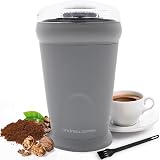 Andrew James Electric Coffee Grinder 150W Bean Nut Spices 70g Grey view 1