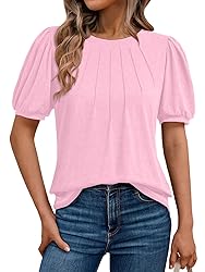 AUTOMET Womens Summer Tops Short Sleeve Shirts