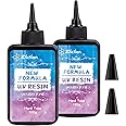 JDiction 200g UV Resin, New Formula Crystal Clear UV Resin Solar Cure Sunlight Activated Hard UV Resin Kit for Jewelry Making, Casting and Coating DIY Crafts