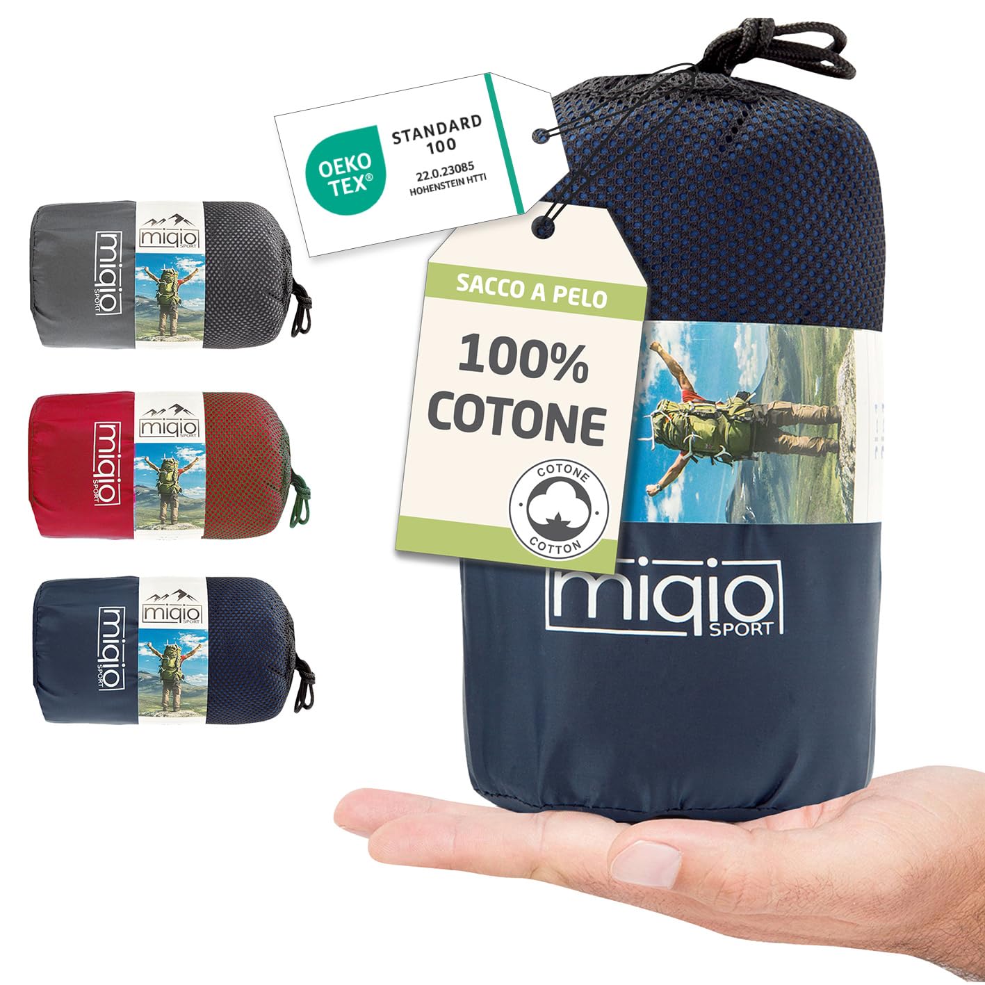 2in1 Cotton Sleeping Bag Liner and Lightweight XL Size Double Travel Bed Sheet