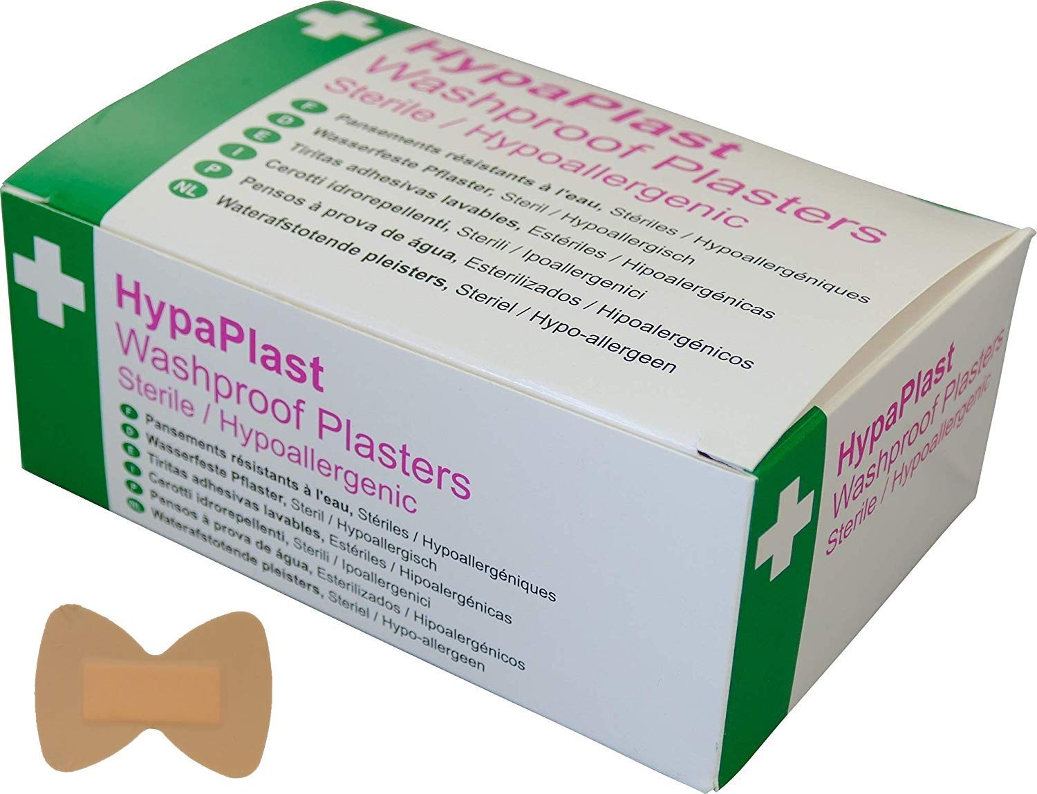 Safety First Aid Group, HypaPlast Pink Washproof Plasters, Fingertip (Pack of 100)