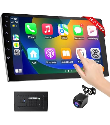 Amazon.com: [2G+32G] 10.1 inch Android Double Din Car Stereo with