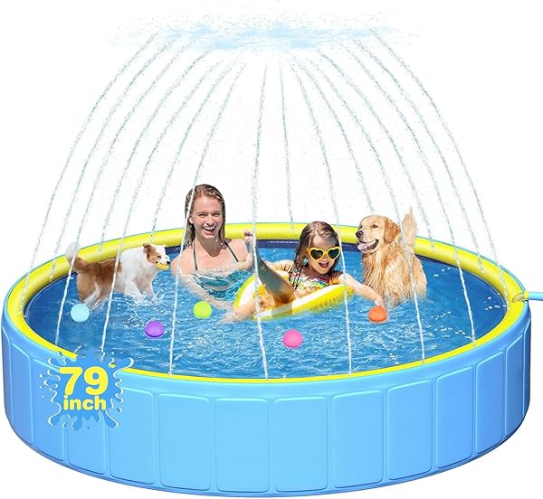 YIVSEN PERFECT COMBINATION OF DOG POOL AND SPLASH...