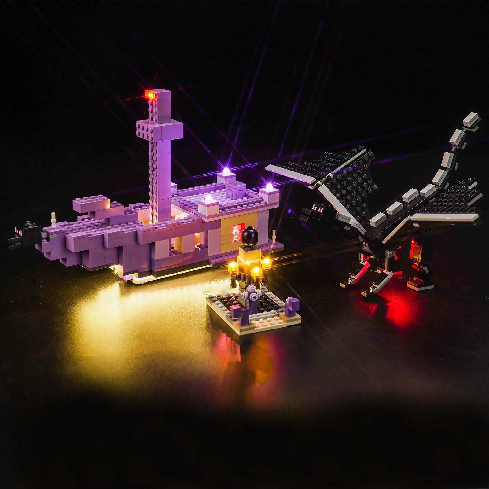Light Kit for Lego The Ender Dragon and End Ship, Lighting Set for Lego 21264 The Ender Dragon and End Ship Set - Not Include Models, Just Light Kit — image 1